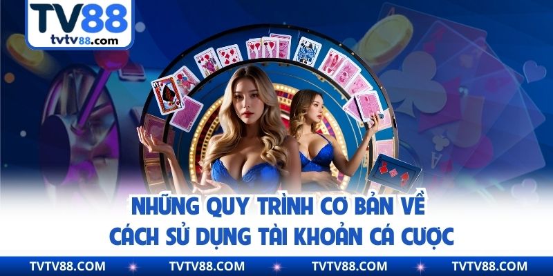 Những quy trình cơ bản về cách sử dụng tài khoản cá cược