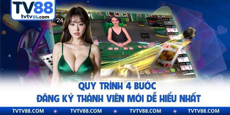 Quy trình 4 bước đăng ký thành viên mới dễ hiểu nhất